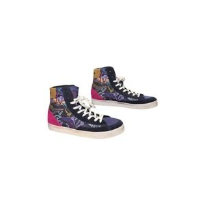 Inkkas High Top Sneakers Desert Print Navy Pink Women 9 Men 7 Mexico